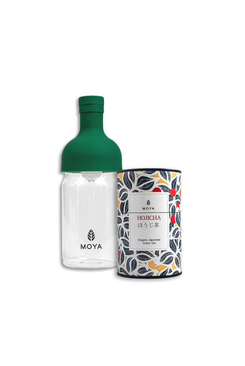 Набір Cold Brew: пляшка 350мл та Hojicha 60г