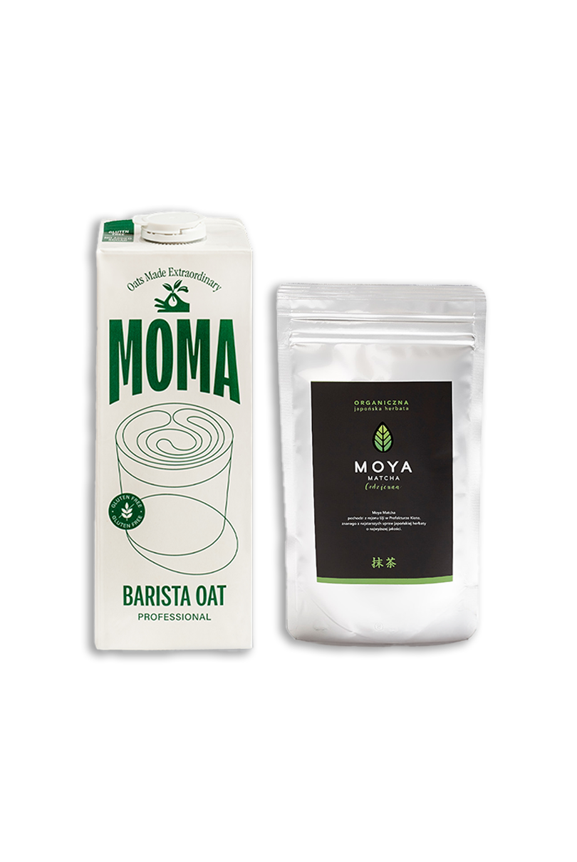 Moya Matcha Daily 50g & MOMA Oat Barista Professional 1L