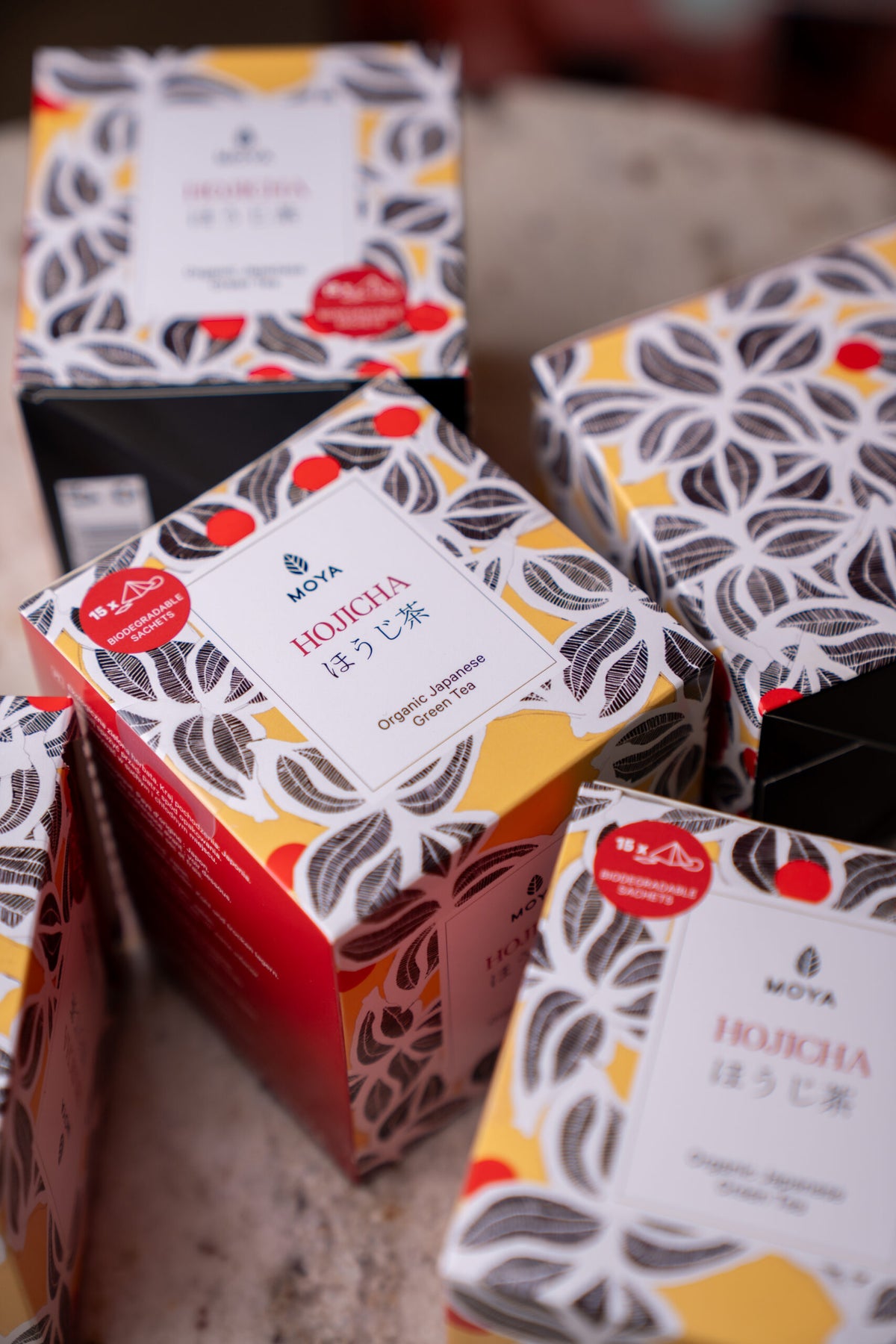 Moya Hojicha — органічний японський зелений чай у пакетиках, 15 x 1,5г