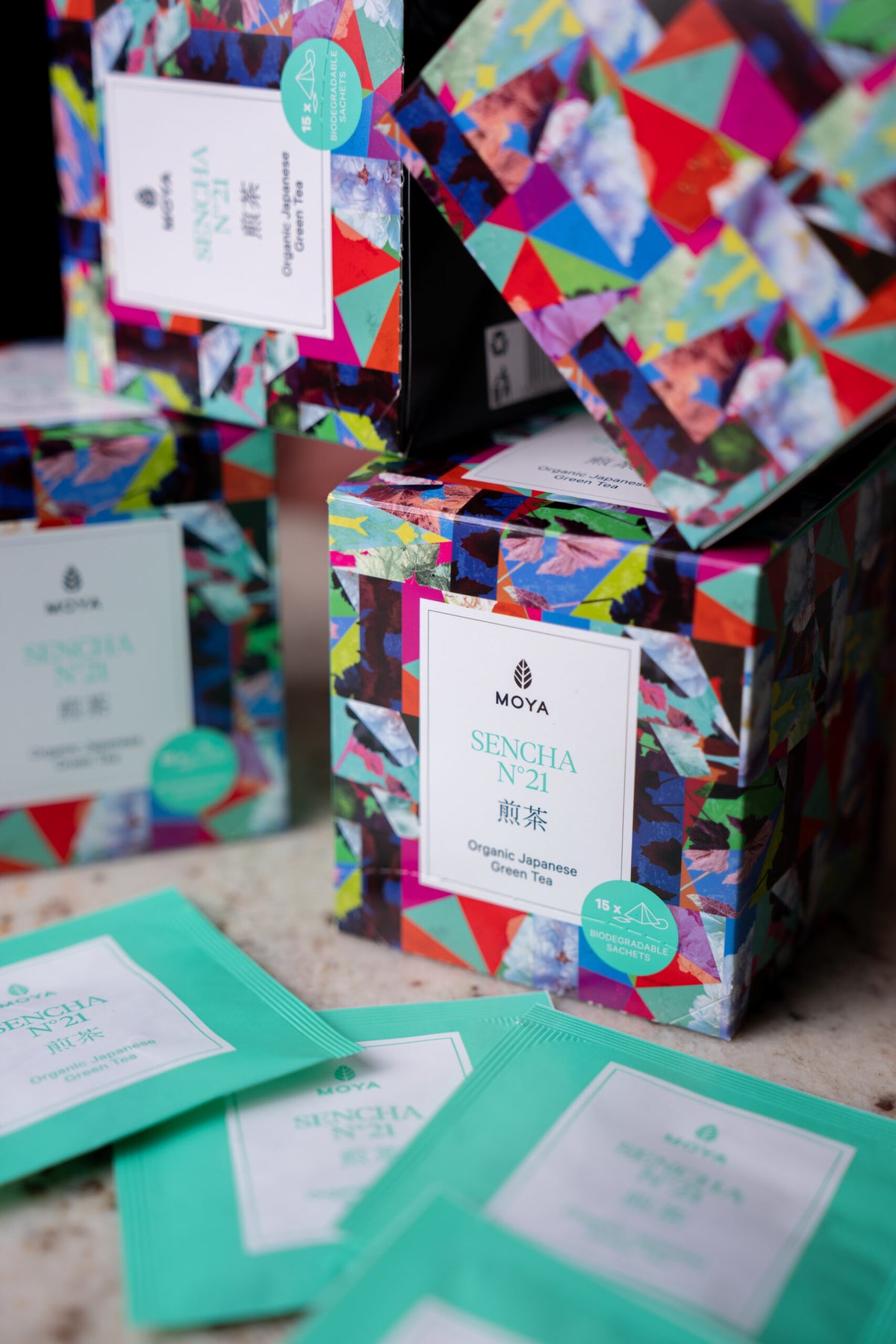 Moya Sencha — органічний японський зелений чай у пакетиках, 15 x 1,5 г