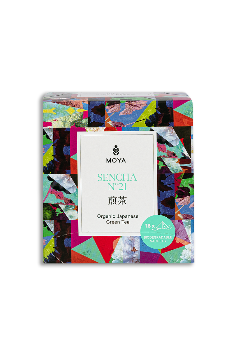 Moya Sencha — органічний японський зелений чай у пакетиках, 15 x 1,5 г
