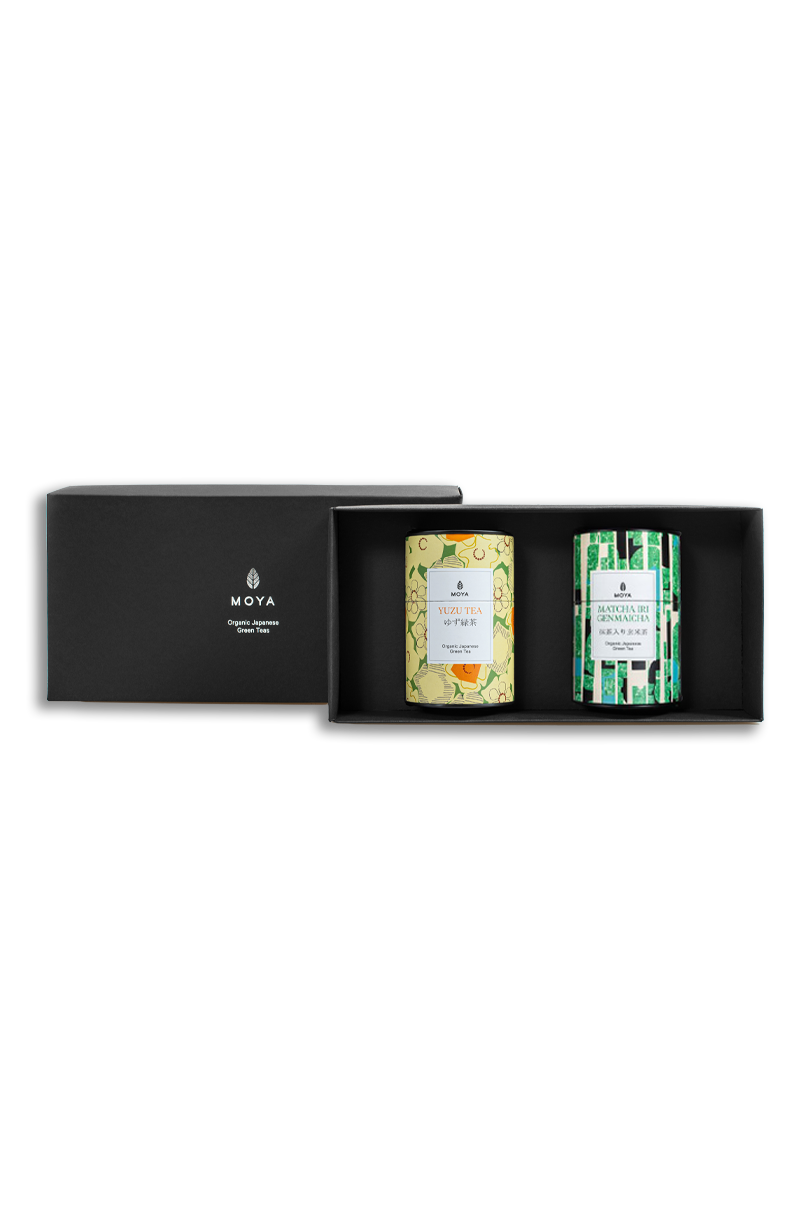 Подвійний набір листових чаїв Yuzu Tea & Matcha Iri Genmaicha