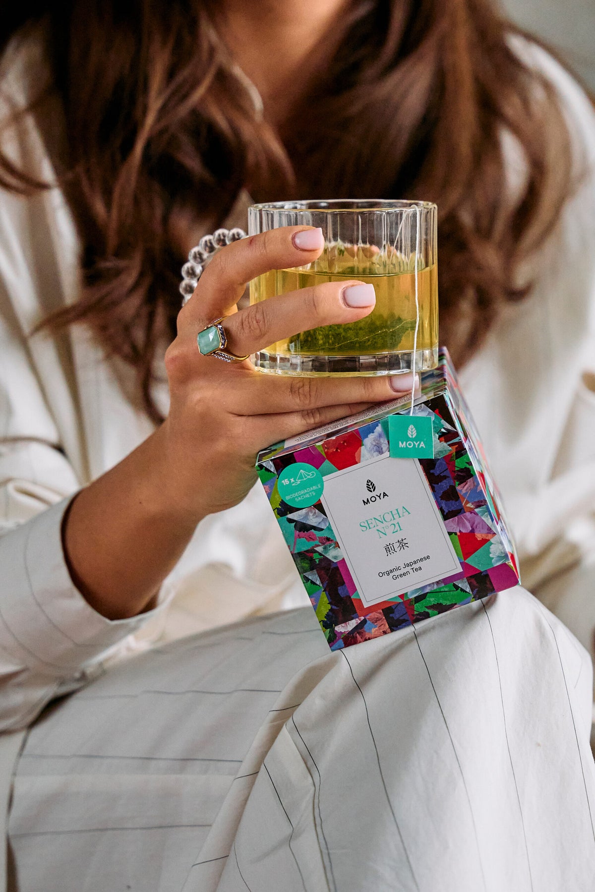 Moya Sencha — органічний японський зелений чай у пакетиках, 15 x 1,5 г